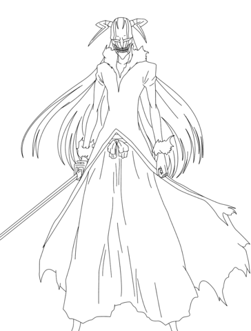 Hollow Ichigo Coloring Page